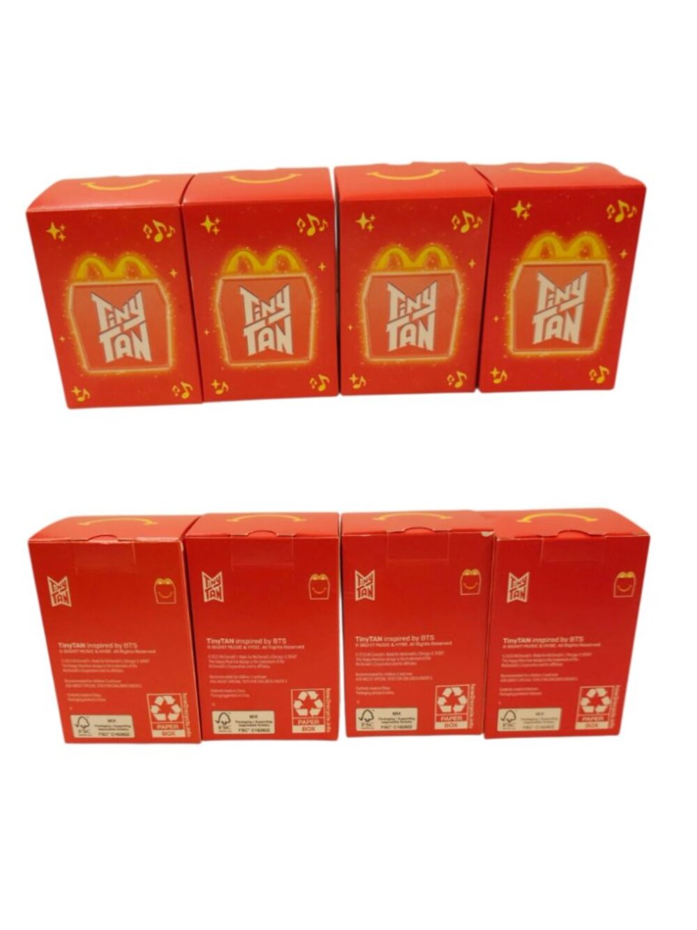 McDonalds TinyTAN BTS K-Pop Happy Meal Toy Lot Figures RM Jimin V j-hope Cards - Picture 10 of 12